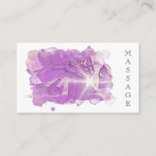 *~*. Reiki Massage Therapist Massage Therapy QR Business Card