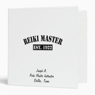 Reiki Master 3 Ring Binder