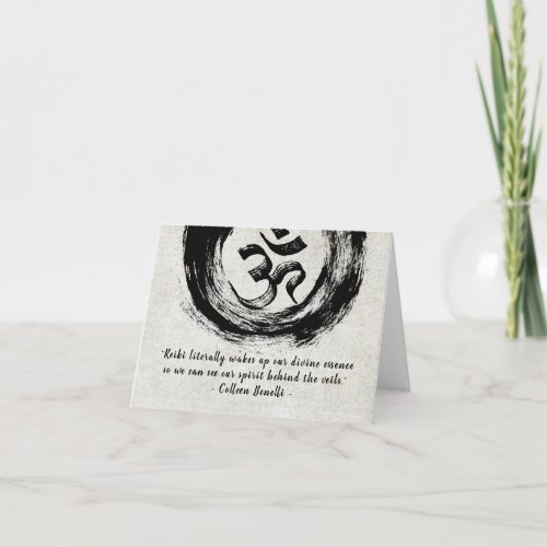 Reiki Master and Yoga Mediation Instructor Quotes Card