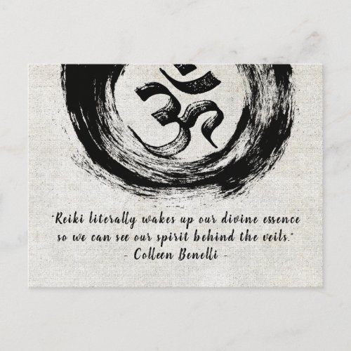 Reiki Master and Yoga Mediation Instructor Quotes Postcard