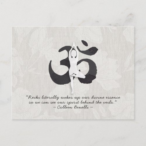 Reiki Master and Yoga Mediation Instructor Quotes Postcard