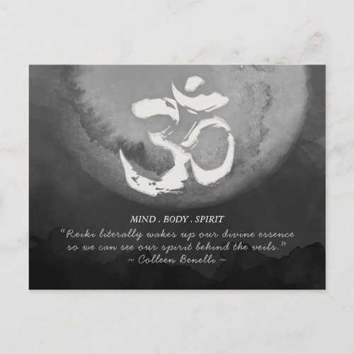 Reiki Master and Yoga Mediation Instructor Quotes Postcard