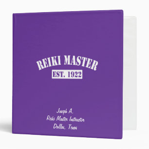 Reiki Master Binder