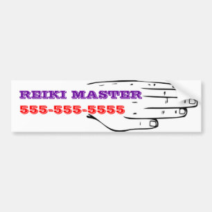 Reiki Master Customizable Bumper Sticker