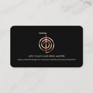 Reiki Master Life Coach Business Card