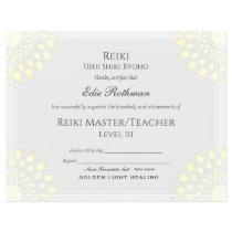 Reiki Master Lotus Certificate of Completion Award Reiki Master Lotus Certificate of Completion Award