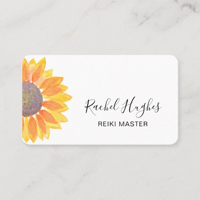 Reiki Master Modern Business Card (Front)