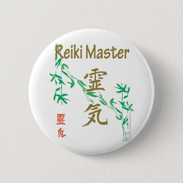 Reiki Master Pinback Button (Front)