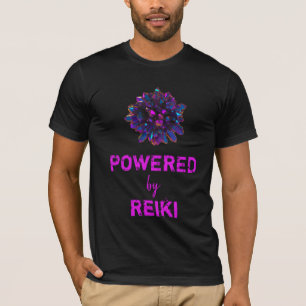 *~* Reiki Master Purple Crystal Sphere Black T-Shirt
