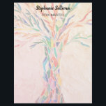 Reiki Master Rainbow Tree Personalized  Letterhead<br><div class="desc">This unique Reiki Masters writing paper features a colorful Tree of Life mosaic. It is easily customizable.
Original Mosaic © Michele Davies.</div>
