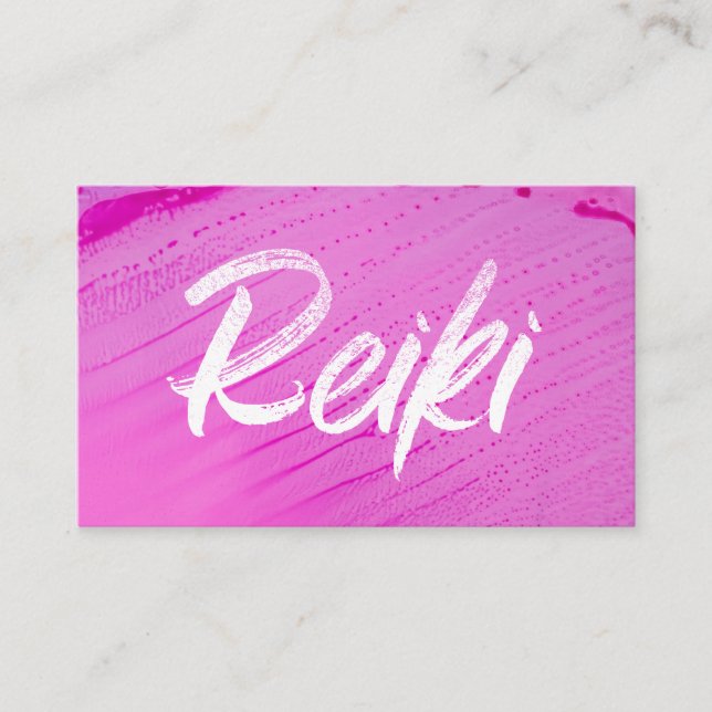 *~* Reiki Master Reiki Practitioner Energy Healing Business Card (Front)