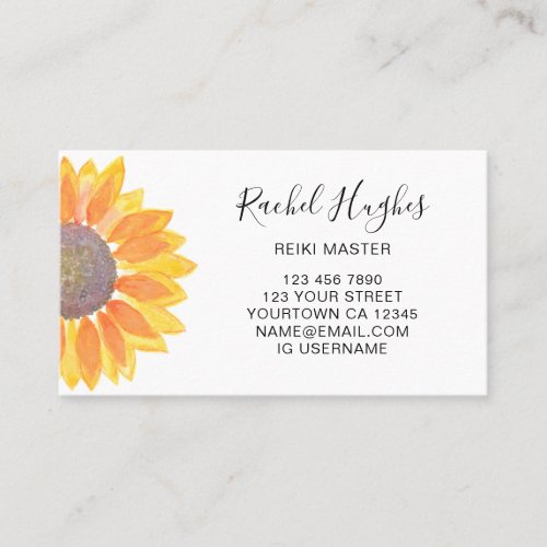 Reiki Master Stylish Business Card