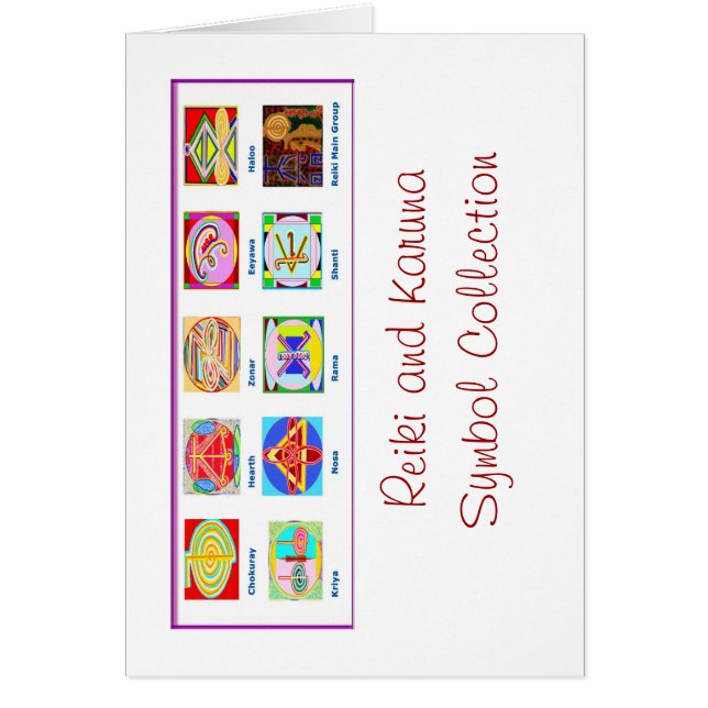 Reiki Master Tools - Symbols n Giveaways Cards (Front)