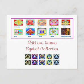Reiki Master Tools - Symbols n Giveaways Postcard