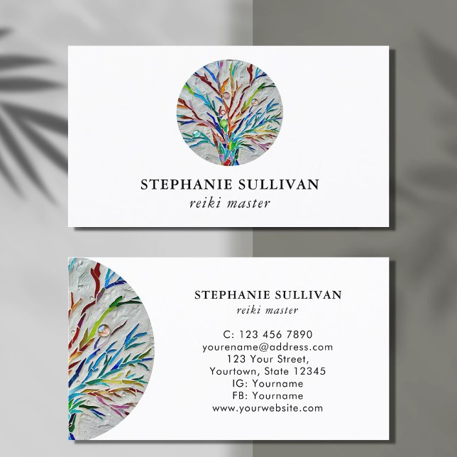 Reiki Master Tree of Life  Business Card (Creator Uploaded)