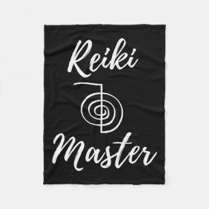 Reiki Master Wellness New Age Chakra Yoga Fleece Blanket