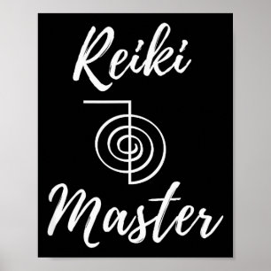 Reiki Master Wellness New Age Chakra Yoga Poster