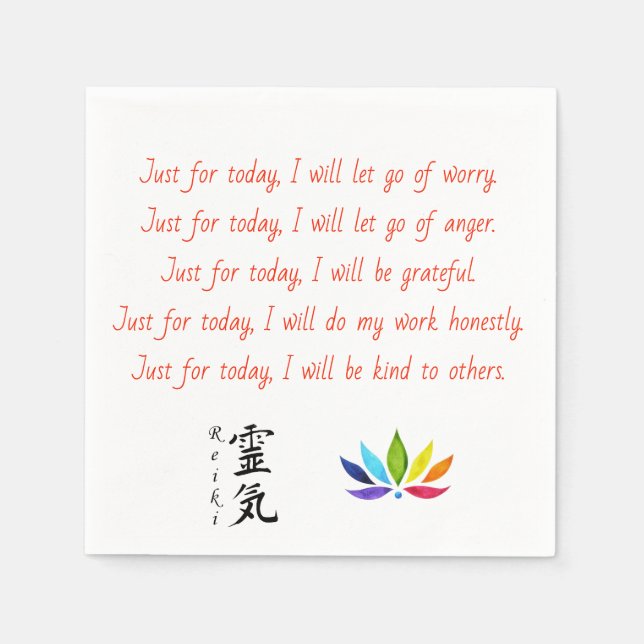 Reiki Napkins (Front)