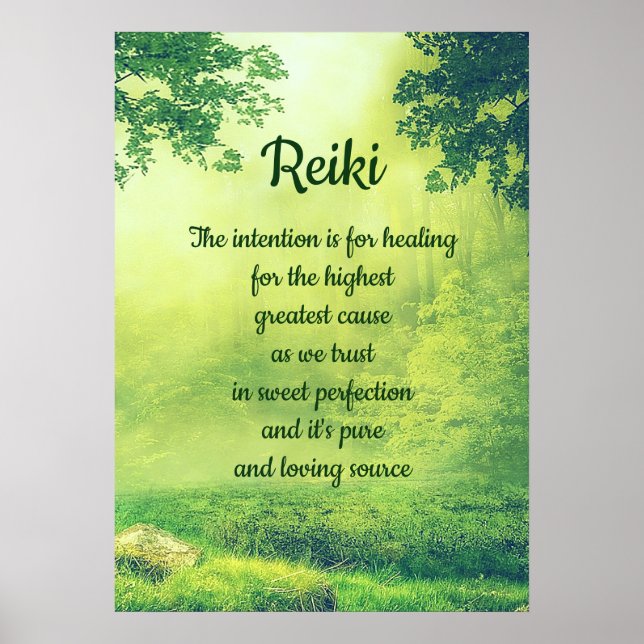 Reiki Poem Poster (Front)