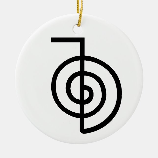 Reiki Power Symbol Ceramic Ornament (Front)