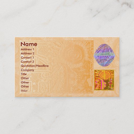 Customizable REIKI Practioner - Symbol n Purple Crystals Business Card Templates