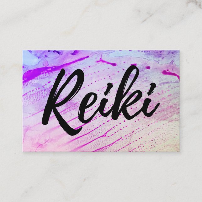 *~* Reiki Practitioner Reiki Master Energy Healer Business Card (Front)