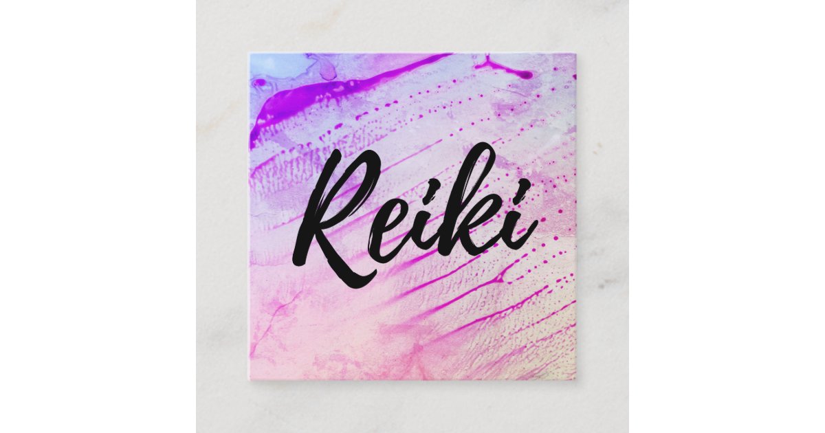 Reiki Practitioner Reiki Master Healer Teacher Square Business Card Zazzle Com