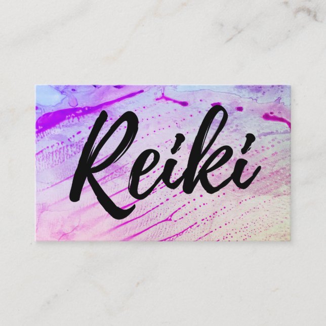 *~* Reiki Practitioner Reiki Master Teacher Healer Business Card (Front)