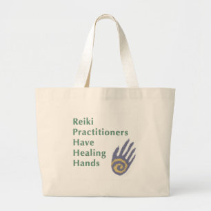 Reiki Practitioners Have Healing Hands Large Tote Bag