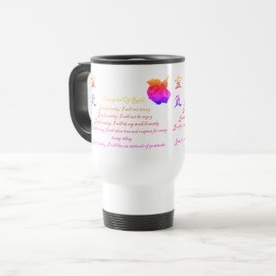 Reiki Principles Just For Today Rainbow  Travel Mug
