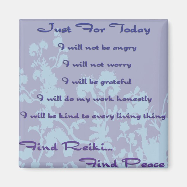 Reiki Principles Magnet (Front)