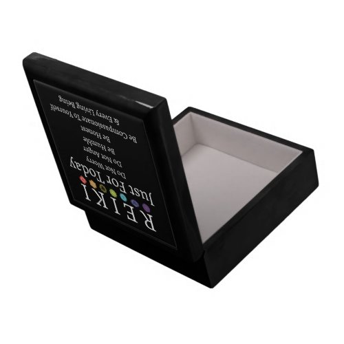 Reiki Principles Precepts Black Top Reiki Gift Box