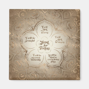 Reiki Principles - Reiki Precepts Golden Sheer Magnet
