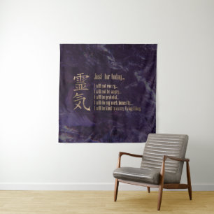 Reiki Principles - Reiki Precepts Tapestry