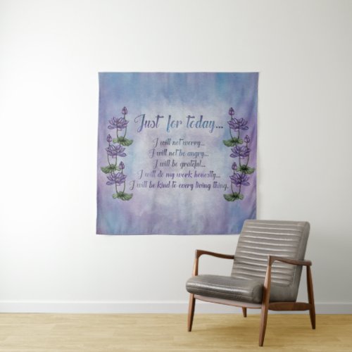 Reiki Principles _Reiki Precepts Tapestry