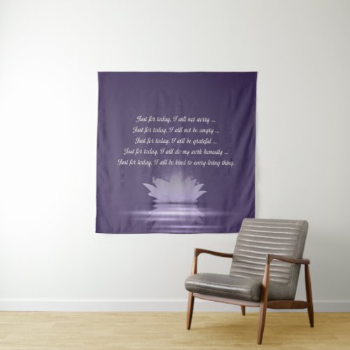 Reiki Principles _ Reiki Precepts Tapestry