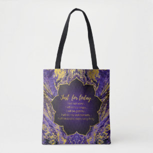 Reiki Principles - Reiki Precepts Tote Bag