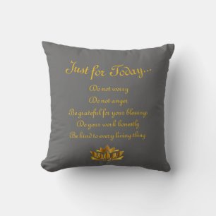 Reiki Principles Throw Pillow