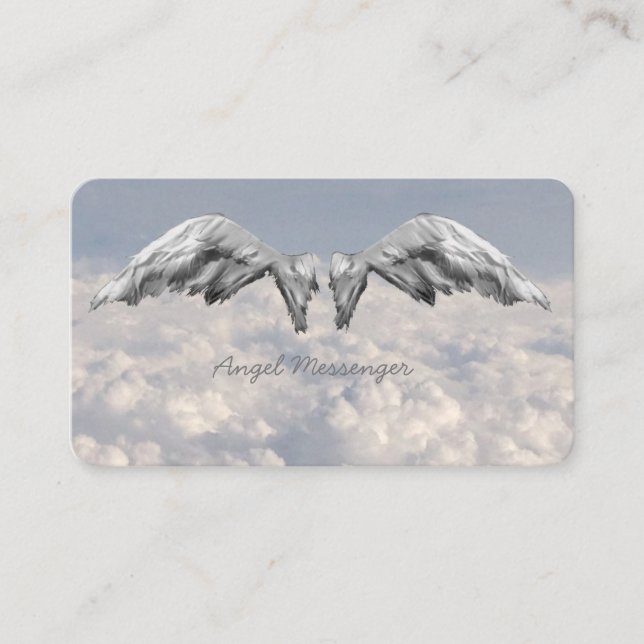 Reiki, Psychic, Angels Wings Business Card (Front)