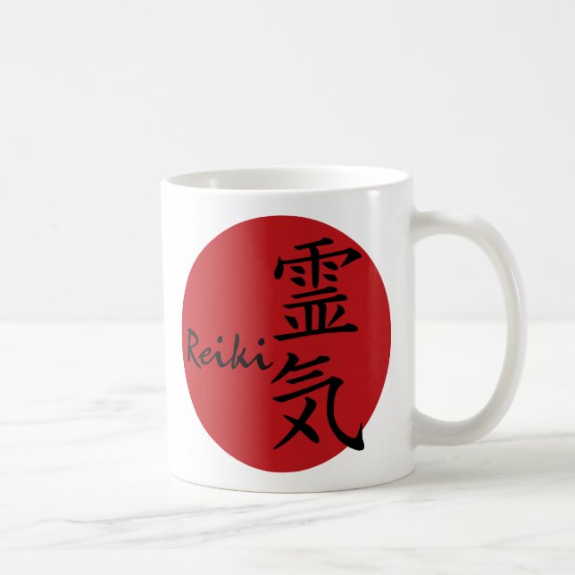 Reiki - red, Reiki - red Coffee Mug (Right)