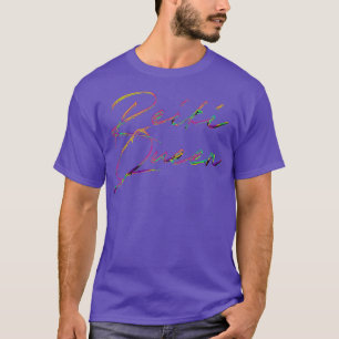 Reiki Retro Typography Design T-Shirt