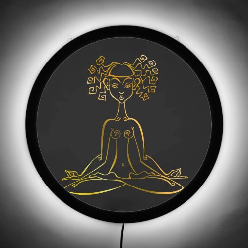 Reiki Session The girl with the energy flow LED Sign