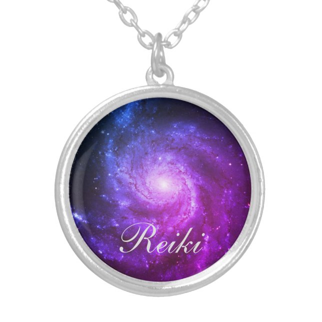 Reiki Silver Plated Necklace (Front)