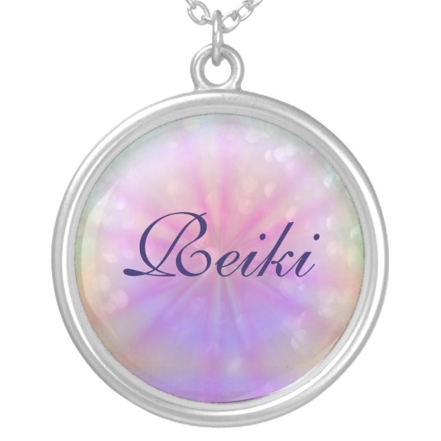 Reiki Silver Plated Necklace (Front)