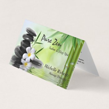 Reiki Spa Yoga W/appointment & Referral Business Card by riverme at Zazzle