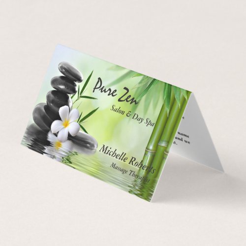 Reiki Spa Yoga WAppointment  Referral Business Card