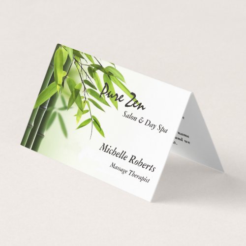 Reiki Spa Yoga WAppointment  Referral Business Card