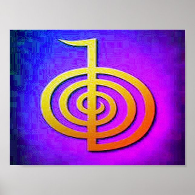 Reiki Symbol CHO KU REI POSTER PAPER MATTE (Front)