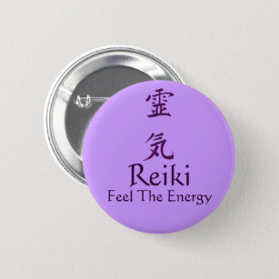 Reiki Symbol Feel The Energy  Pinback Button