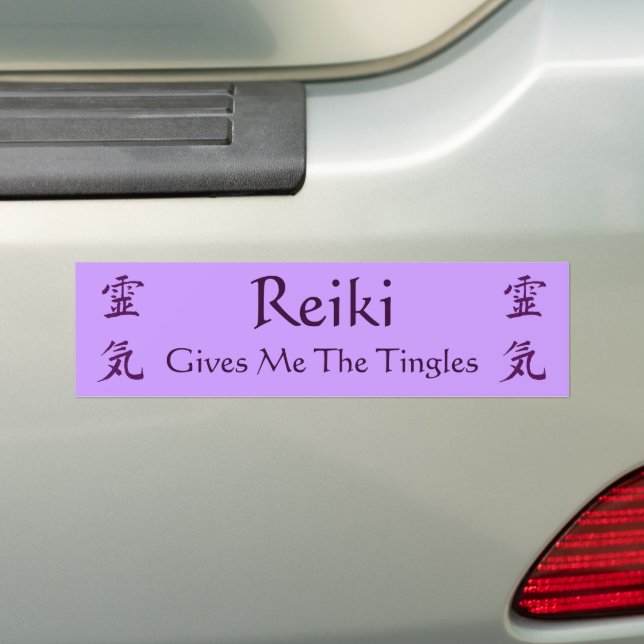 Reiki Symbol Gives Me The Tingles  Bumper Sticker (On Car)